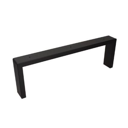Noga meblowa NS40 Czarny Mat H=120 mm Szerokość 370 mm