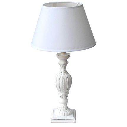 Biała Lampa stylizowana 0160