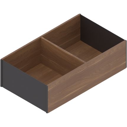 AMBIA-LINE rama do LEGRABOX ZC7F400RHP szuflady z wysokim frontem, w opcji drewnopodobnej, od dł.=400 mm, szerokość=218 mm+Orzech Tennessee/Brunatno Czarny NU01