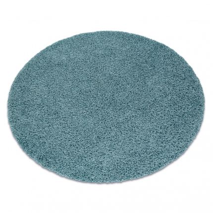 Dywan okrągły AZURE shaggy 5cm - niebieski