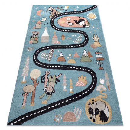 Dywan ANIMAL ROUTE - niebieski