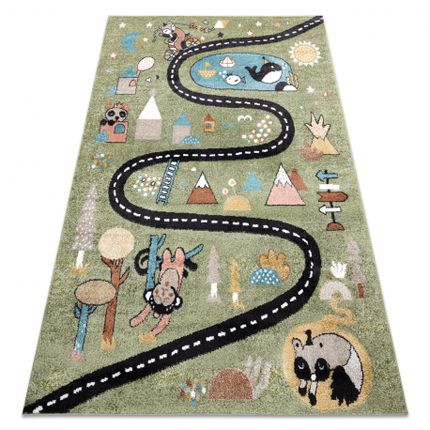 Dywan ANIMAL ROUTE - zielony