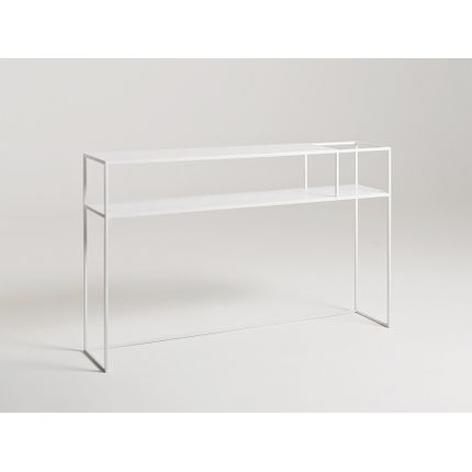 Konsola SENSO FLOWER METAL 120x25 L - biały