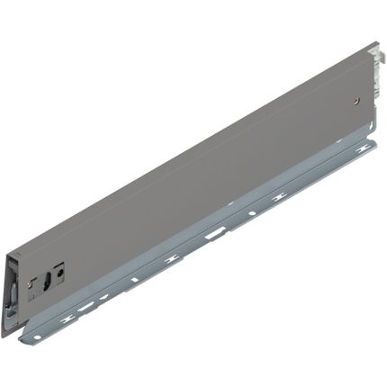 MERIVOBOX Bok wysokość M (91 mm), dł.=450 mm, lewy, szary indium mat