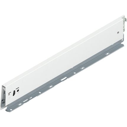 MERIVOBOX Bok wysokość M (91 mm), dł.=500 mm, lewy, jedwabiście biały mat