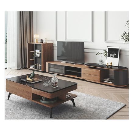 Komoda RTV SMART - brązowy/czarny