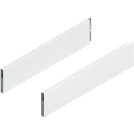 MERIVOBOX BOXCAP, dł.=450 mm, wysokość E, lewy/prawy jedwabiście biały mat