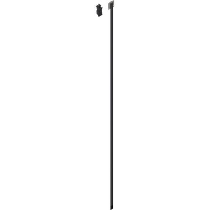 CABLOXX Zestaw listwy zamka (listwa zamka, element dystansowy do przycięcia, końcówka zamka, mocowanie zamka, wzornik wiertarski), LKH=1262 mm+surowa*P/U: 1/10