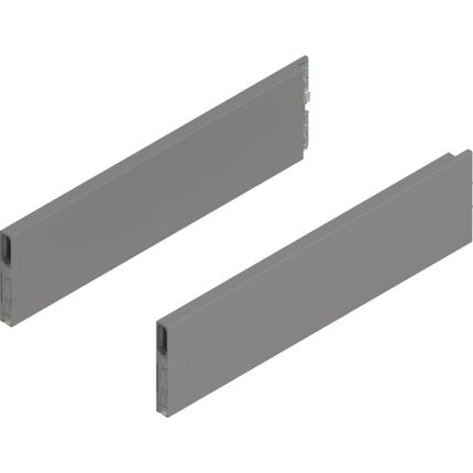 MERIVOBOX BOXCAP, dł.=400 mm, wysokość E, lewy/prawy+szary indium mat*P/U: 10
