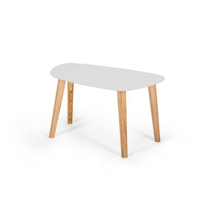 Stolik kawowy ENDOCARP 68x41x40 cm - jasnoszary