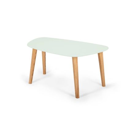 Stolik kawowy ENDOCARP 80x48x40 cm - miętowy