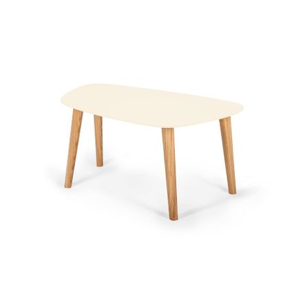 Stolik kawowy ENDOCARP 80x48x40 cm - wapienny