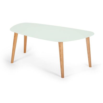 Stolik kawowy ENDOCARP 110x66x45 cm - miętowy