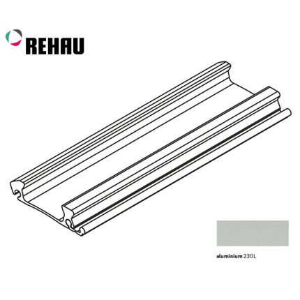 Listwa uchwytowa pośrednia METALLIC-LINE FRAME - aluminium / dł. 250 cm