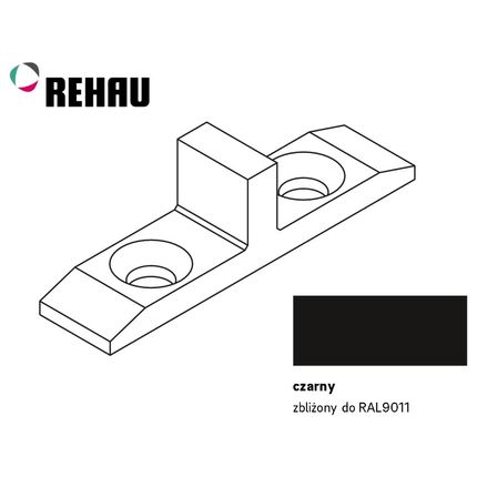 Środkowy element blokujący TOP BASIC, TOP, FRAME - czarny