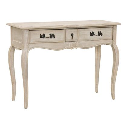 Konsola drewniana z szufladami VENEZIA BIANCO 808K - jasnobeżowy