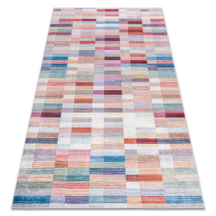 Dywan COLORED STRIPES - różowy / niebieski