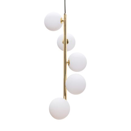 Lampa wisząca ALI 5648 - biały/złoty