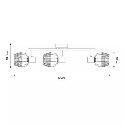 Lampa sufitowa COPA R5022003-3TU 