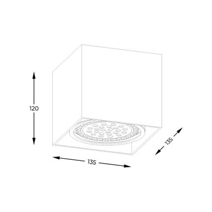Lampa spot BOX ACGU10-114-N - biały