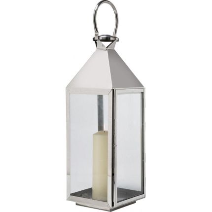 Latarenki metalowe GIARDINO - srebrny