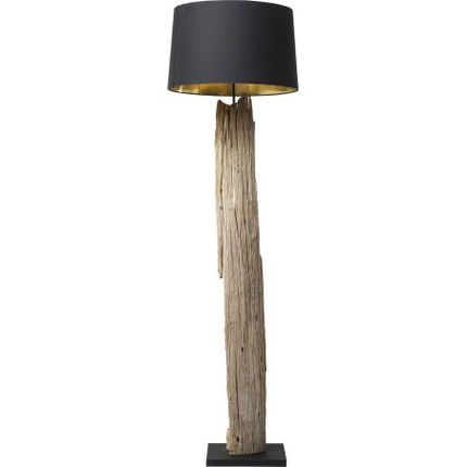 Lampa podłogowa NATURE STRAIGHT - czarny/naturalny
