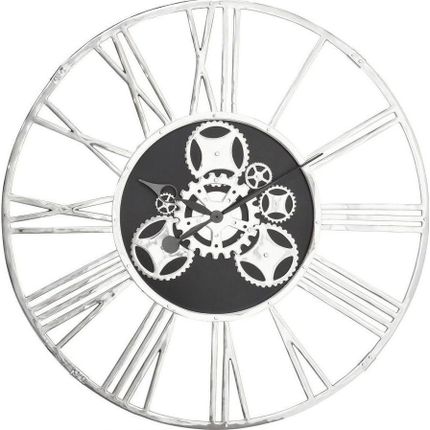 Zegar wiszący GEAR 120 - srebrny