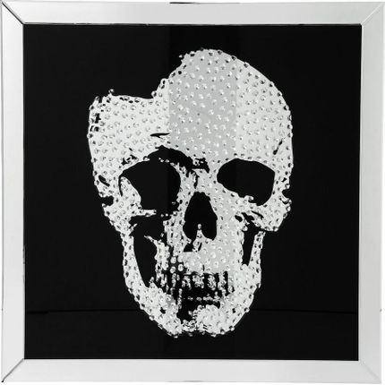 Obraz szklany MIRROR SKULL 100x100