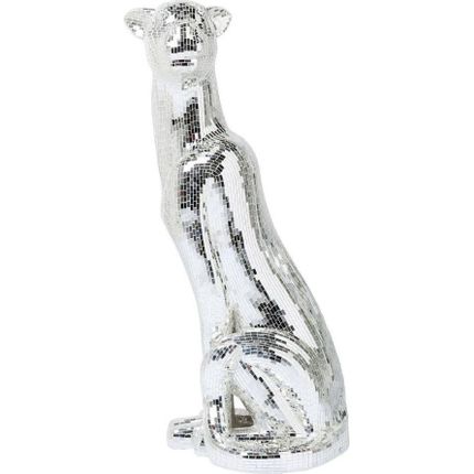 Dekoracja stojąca MOSAIK WELCOME PANTHER RIGHT XL - srebrny