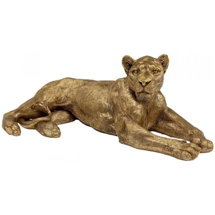 Dekoracja stojąca LION - złoty