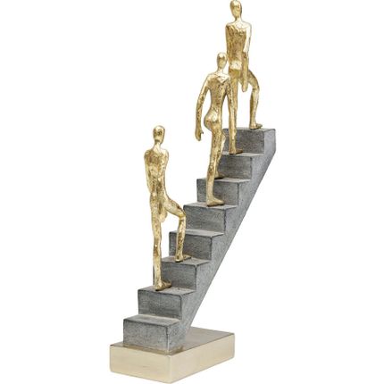 Figurka dekoracyjna ASCENT - złoty/szary
