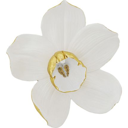Dekoracja ścienna ORCHID 44 - biały/złoty
