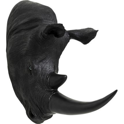Dekoracja ścienna RHINO HEAD 22x43 - antyczny czarny