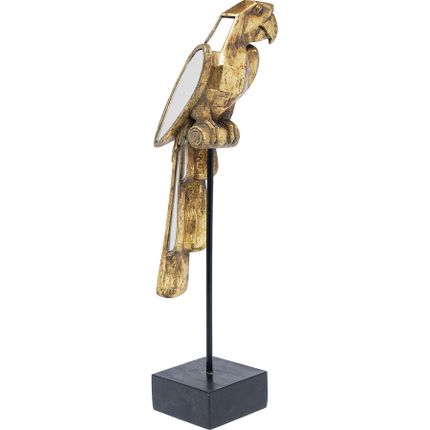 Figurka dekoracyjna MIRRORED PARROT - złoty