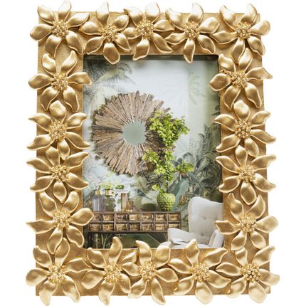 Ramka na zdjęcia FLOWER 13x18 - złoty