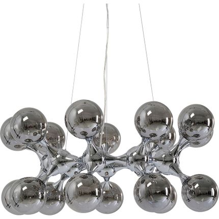 Lampa wisząca ATOMIC 74 - dymiony/srebrny