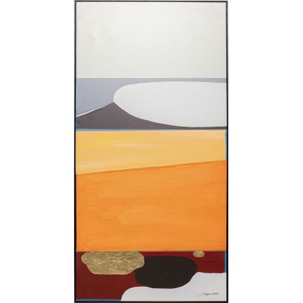 Obraz ABSTRACT SHAPES ORANGE 73x143