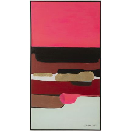 Obraz ABSTRACT SHAPES PINK 73x143