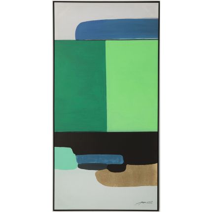 Obraz ABSTRACT SHAPES GREEN 73x143