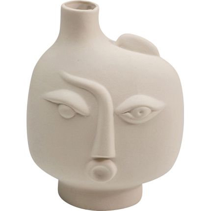 Wazon ceramiczny SPHERICAL FACE LEFT 16 - beżowy