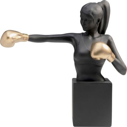 Figurka dekoracyjna LADY BALBOA 68 - czarny/złoty