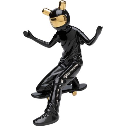 Figurka dekoracyjna SKATING ASTRONAUT 21 - czarny