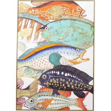 Obraz na płótnie FISH MEETING TWO 75x100