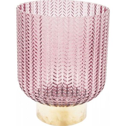 Wazon szklany BARFLY BERRY 24 - różowy/złoty