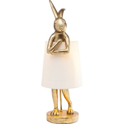 Lampa stołowa ANIMAL RABBIT 68 - złoty/biały