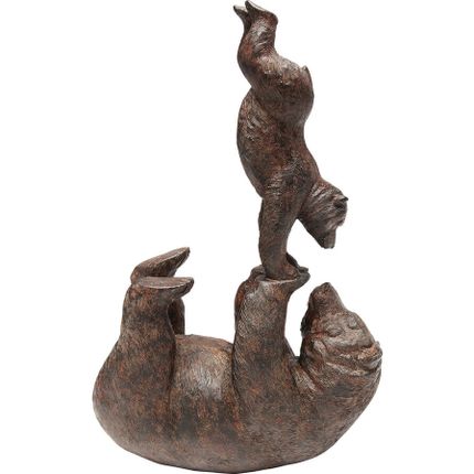 Figurka dekoracyjna ARTISTIC BEARS HANDSTAND - brązowy
