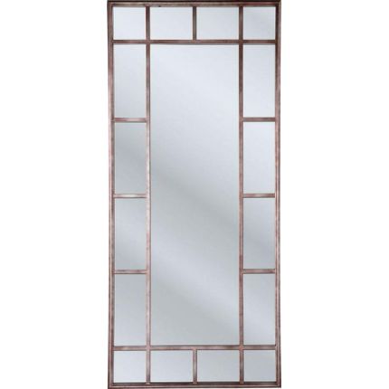 Lustro wiszące WINDOW IRON 90x200 - brązowy