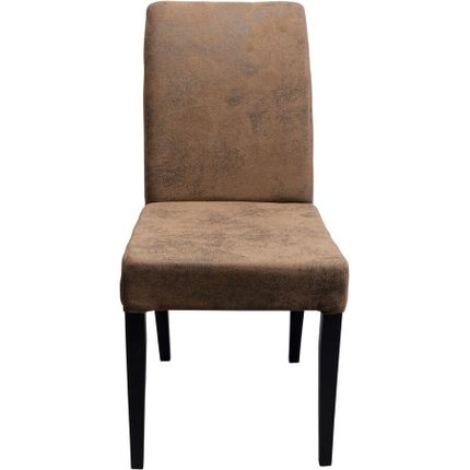 Krzesło tapicerowane CASUAL - brąz vintage/czarny