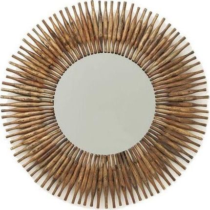 Lustro okrągłe SUNLIGHT 122 - drewno z recyklingu