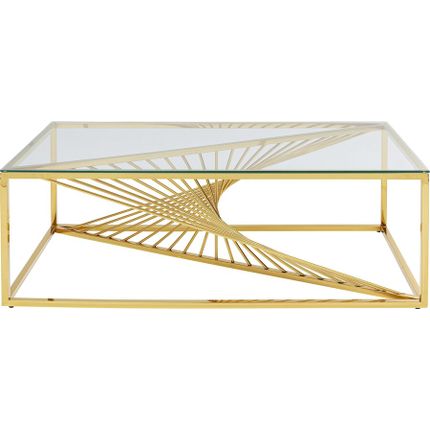 Stolik kawowy LASER 120x60 - złoty